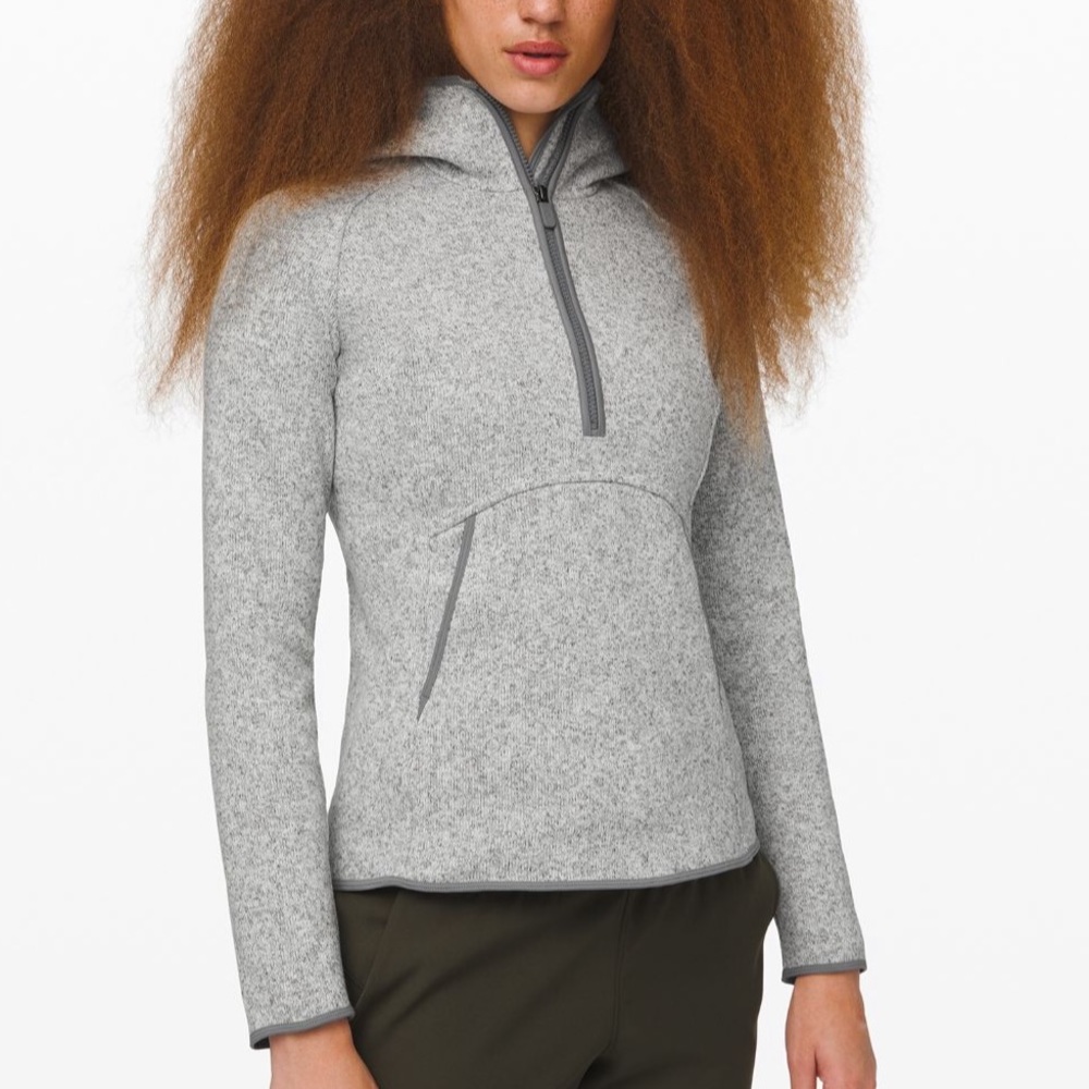NWT LULULEMON FLEECE & THANK YOU ZIP PULLOVER 10